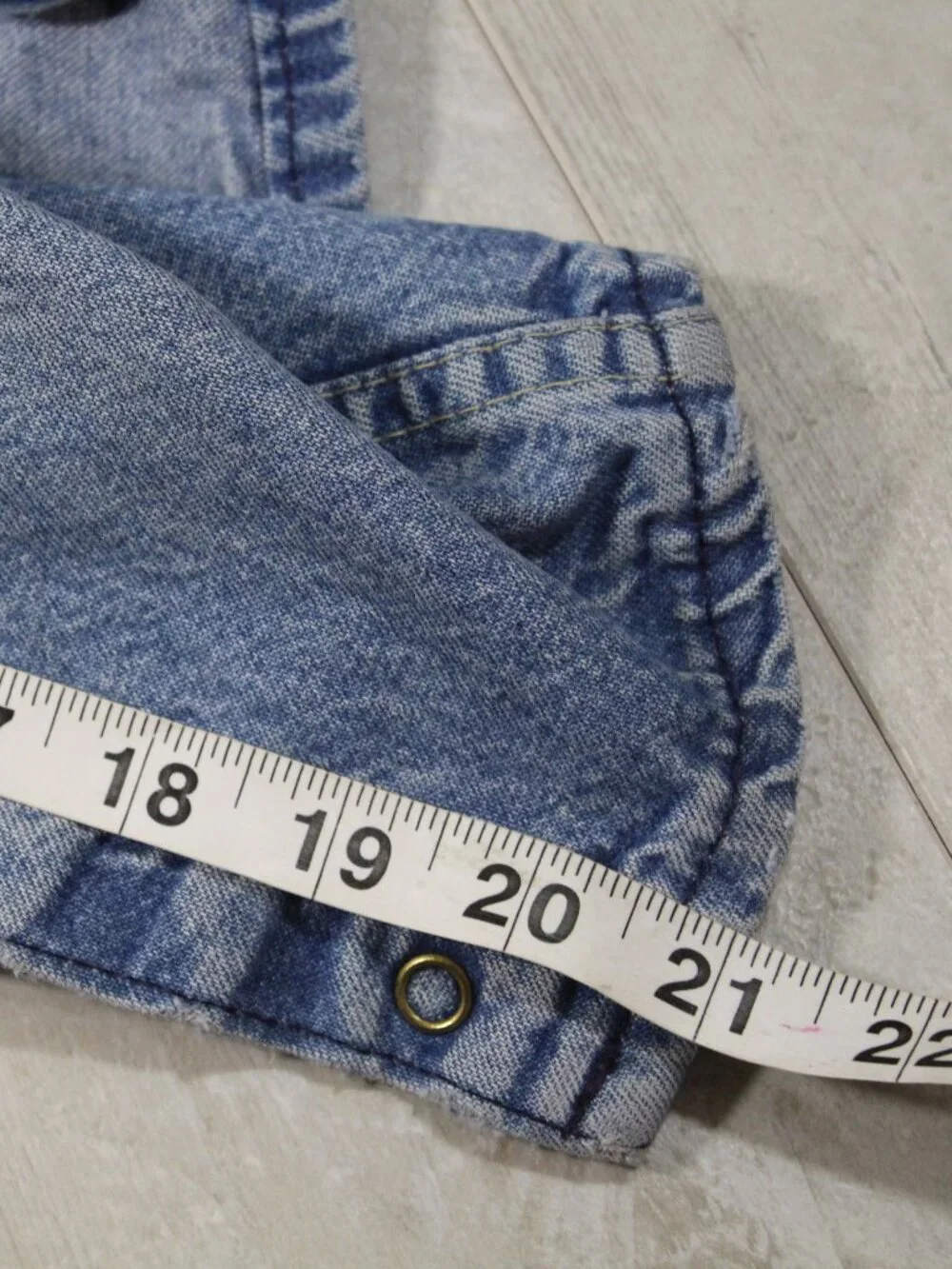 Vintage Oshkosh B'Gosh Size- 24 months Jeans Overalls/w Button snaps opening